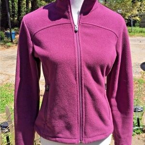 REI Purple Full-Zip Fleece Jacket